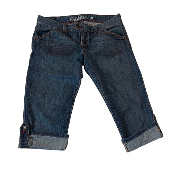Guess Women's Denim Jean Capri Pants Size 32 - Picture 1 of 9